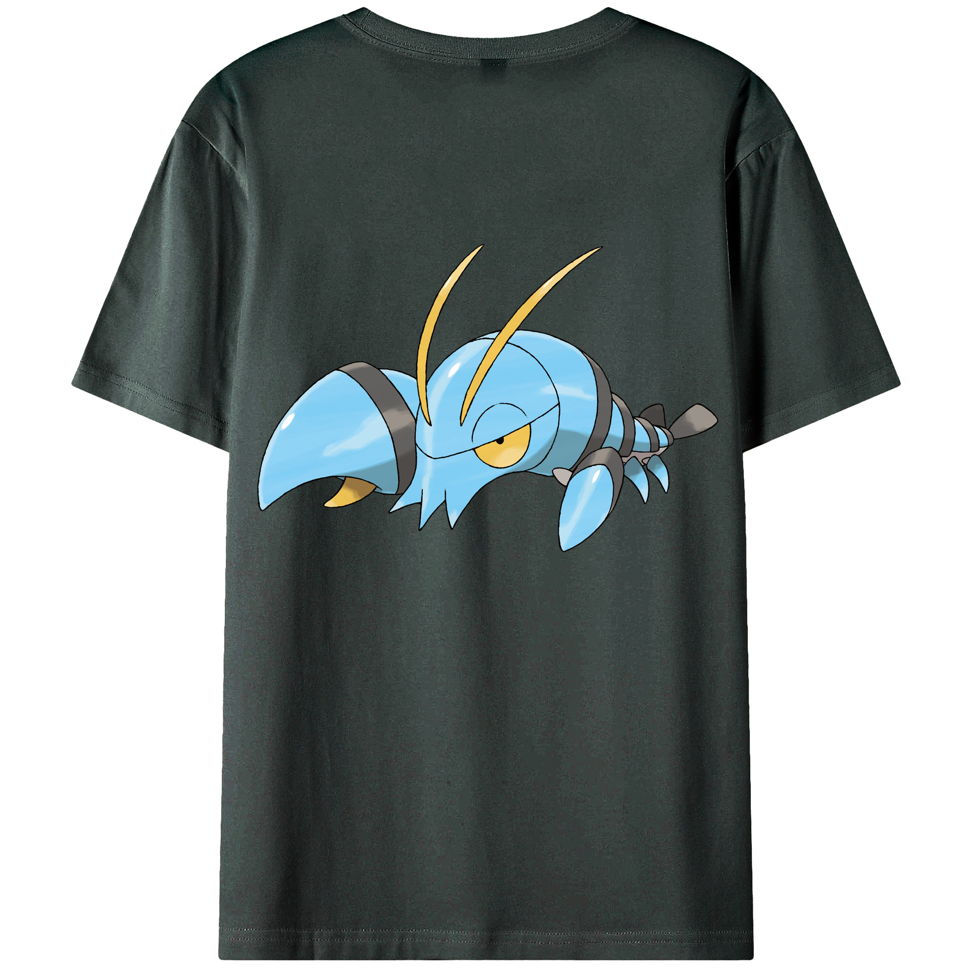 （画像用） ポケットモンスター Pokémon 綿100％ メンズ半袖Tシャツ（バックプリント） 通気性